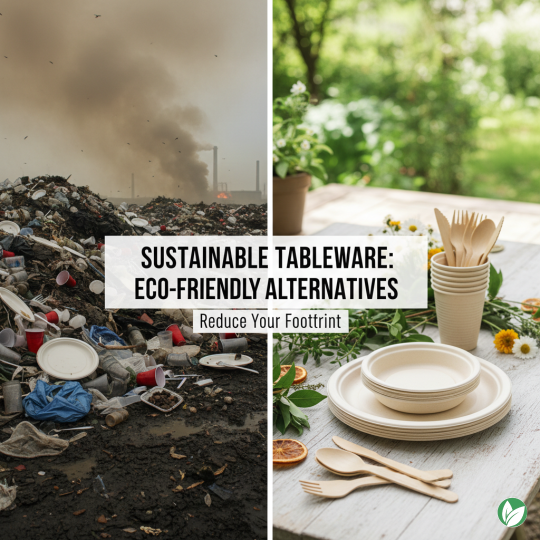 The Environmental Cost of Plastic Utensils and Plates
