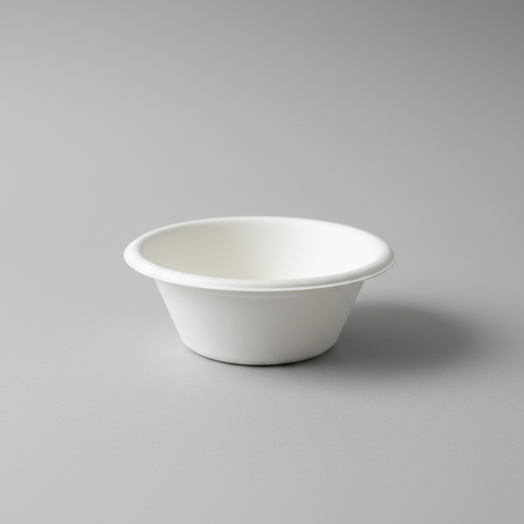 BioGreen 5" (114mm) Eco-Friendly Sugarcane Bowls – 50 Pack | 100% Compostable, Biodegradable, Heavy-Duty, Oil & Cut Resistant, Microwave & Freezer Safe | Disposable Bowls for Ice Cream, Snacks & Hot or Cold Foods