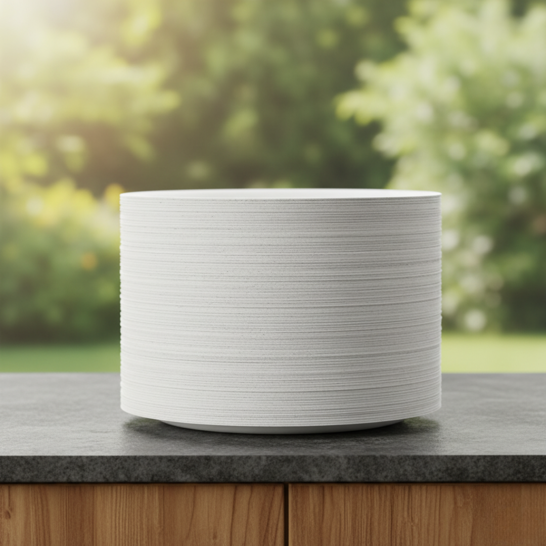 Disposable Paper Plates 10 Inch – 50 Pack | 100% Compostable Sugarcane Bagasse Plates, Heavy Duty, Oil & Cut Resistant, Microwave & Freezer Safe, Eco-Friendly Round Plates for Parties & Catering