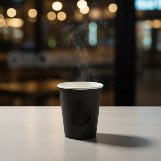 BioGreen 50-Pack Eco-Friendly Paper Coffee Cups – 8oz | 100% Compostable, Bamboo Fiber, Biodegradable & Food Safe | Ideal for Hot Beverages & Snacks