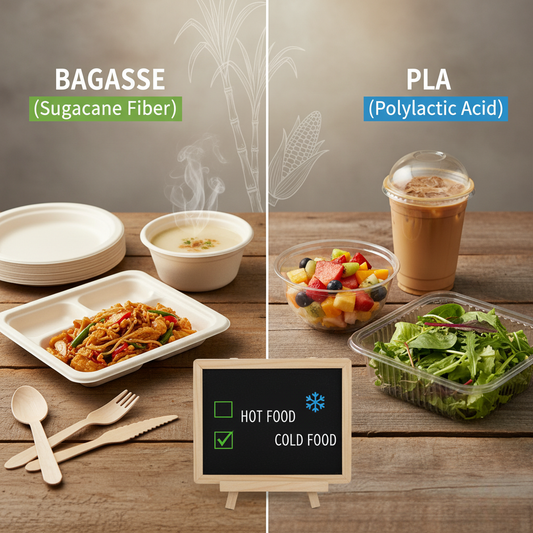 Bagasse vs. PLA: A Head-to-Head Comparison for Eco-Friendly Disposables
