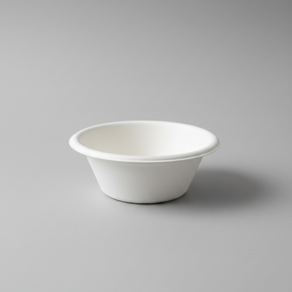 BioGreen 5" (114mm) Eco-Friendly Sugarcane Bowls – 50 Pack | 100% Compostable, Biodegradable, Heavy-Duty, Oil & Cut Resistant, Microwave & Freezer Safe | Disposable Bowls for Ice Cream, Snacks & Hot or Cold Foods